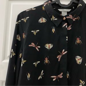 Insect Print Blouse | H&M | Bug Print | Entomology